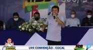 José Maria Monção discursa em transmissão partidária - Divulgação / MDB