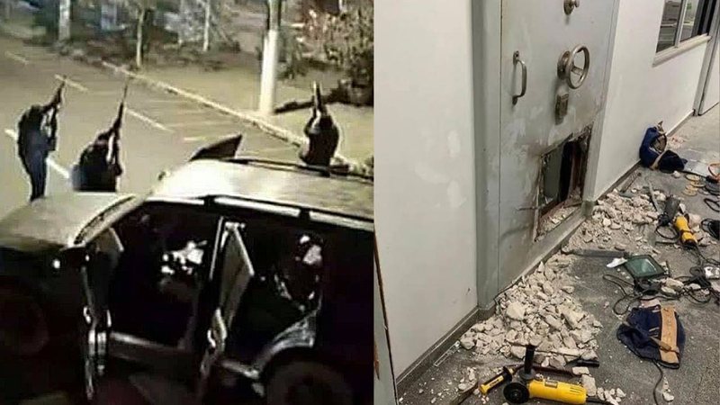 Fotografias de moradores que registraram cenas do crime, no final de 2020 - Divulgação/ TV Globo