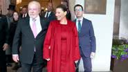 A primeira-dama, Janja, e o presidente Lula indo para a coroação do rei Charles III - Reprodução/Vídeo/TV Brasil