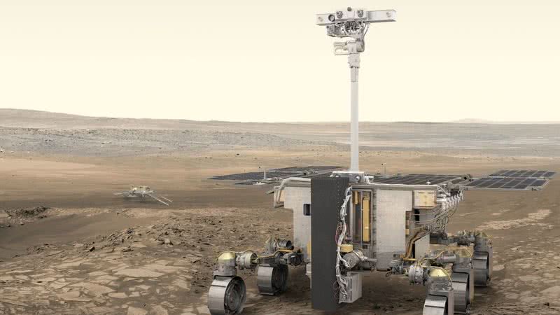 Ilustração do ExoMars Rover - Divulgação/Laboratório ESA/ATG