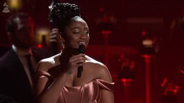 A cantora Samara Joy durante apresentação no Grammy - Reprodução/Vídeo/Youtube