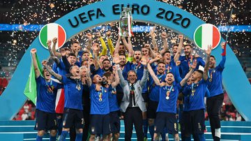 Seleção italiana de 2020 na final de campeonato europeu - Getty Images
