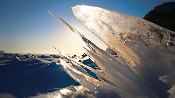 Imagem ilustrativa de geleiras na Sibéria - Pixabay