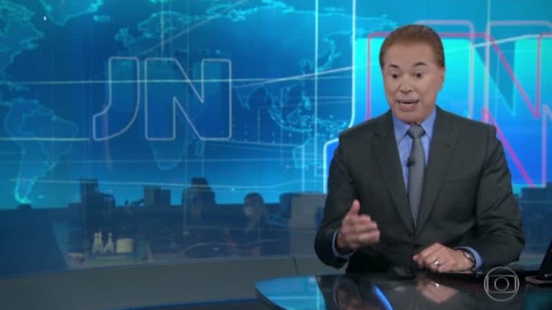 Simulação de Silvio Santos apresentando o Jornal Nacional - Reprodução/Vídeo