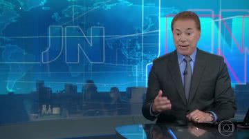 Simulação de Silvio Santos apresentando o Jornal Nacional - Reprodução/Vídeo