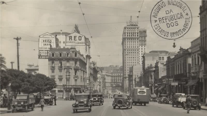 Registro da Avenida na década de 1930 - Arquivo Nacional