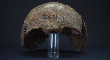 Esqueleto de homem que morreu de Peste Negra durante a Idade Média - Dominik Goldner/BGAEU via BBC