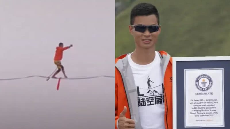 Chinês de 31 anos entrou para o Guinness - Reprodução/Vídeo/YouTube/@editorji / Reprodução/Guinness World Records