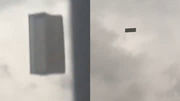 Sofá voador durante tempestade na Turquia - Reprodução/Vídeo/Onur Kalmaz