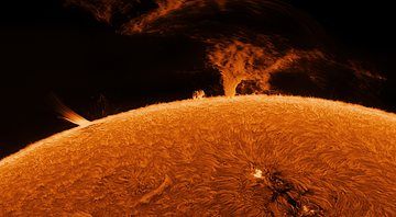 Imagem da superfície do Sol - Paul Andrew