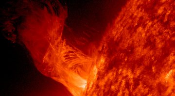 Erupção solar registrada pela NASA - Getty Images