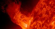 Erupção solar registrada pela NASA - Getty Images