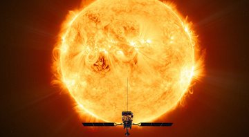 Uma das imagens tiradas do Sol - Divulgação/Agência Espacial Européia (ESA)