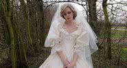 Kristen Stweart com uma réplica do icônico vestido de Diana - Divulgação/Spencer
