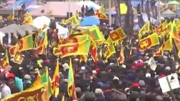 Manifestações no Sri Lanka - Reprodução/Youtube/CNN Brasil