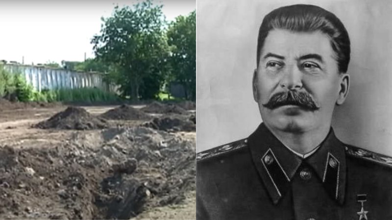 Escavações na área da sepultura coletiva - Divulgação/Youtube