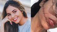 Montagem mostrando fotografia de Stefani Firmo antes e depois do ataque - Divulgação/ Redes Sociais