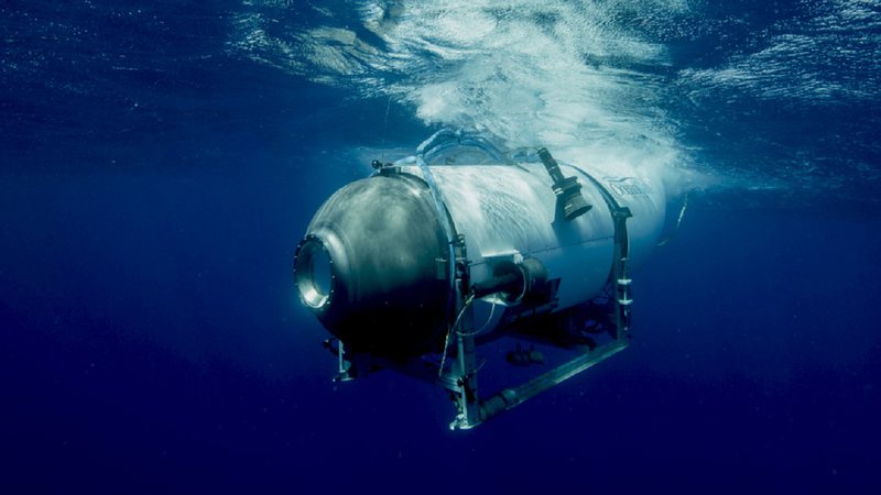 O submersível Titan - Reprodução/OceanGate