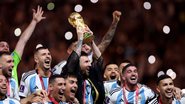 Seleção Argentina comemorando a vitória da Copa do Mundo - Getty Images