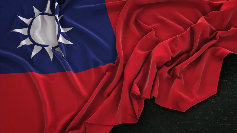 Imagem meramente ilustrativa da bandeira de Taiwan