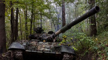 Imagem de um tanque do exército ucraniano - Getty Images