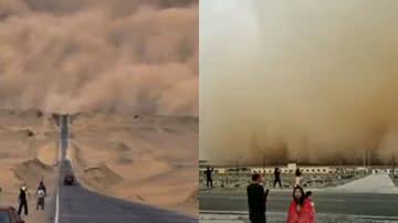 Registro de tempestade de areia em Qinghai, China - Divulgação/Youtube/universo misterioso