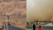 Registro de tempestade de areia em Qinghai, China - Divulgação/Youtube/universo misterioso