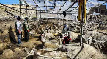 Escavações arqueológicas no Templo Selêucida - Divulgação - Tehran Times