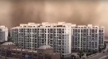 O registro da tempestade - Divulgação/Vídeo/ Youtube/BBC News Brasil