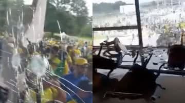Imagens de golpistas terroristas invadindo o Planalto - Reprodução / Vídeo