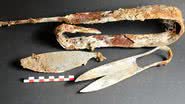 Itens encontrados em tumba celta - Reprodução/Maximillian Bauer, BLfD