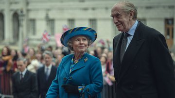 Imelda Staunton (rainha Elizabeth II) e Jonathan Pryce (príncipe Philip) em 'The Crown' - Divulgação/Netflix