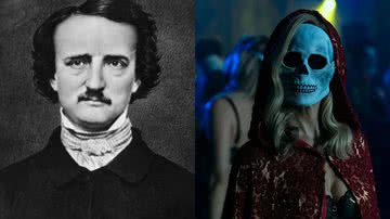 Edgar Allan Poe e cena da série 'A Queda da Casa de Usher' - Divulgação/Netflix