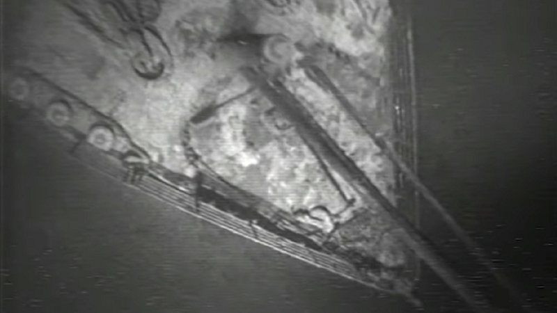 Imagem do naufrágio do Titanic - Divulgação/WHOI