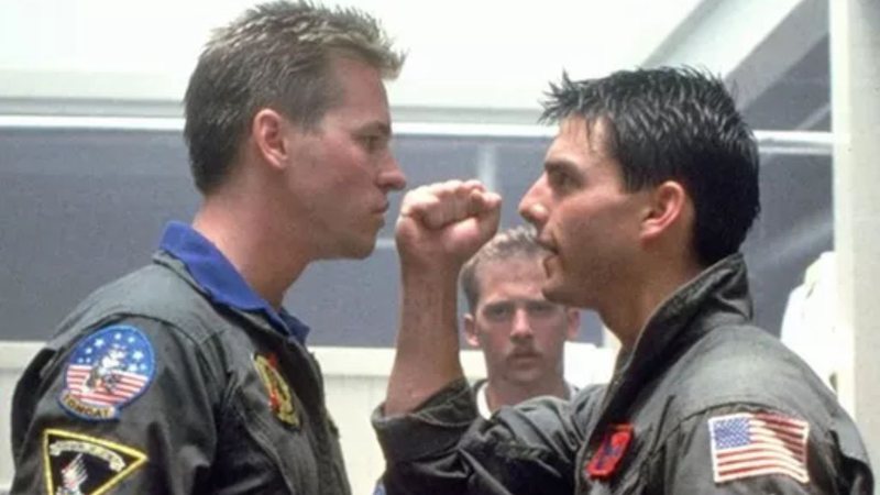 Val Kilmer e Tom Cruise em “Top Gun - Ases Indomáveis” (1986) - Divulgação/Paramount Pictures