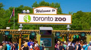 Imagem da entrada do zoológico de Toronto - Divulgação