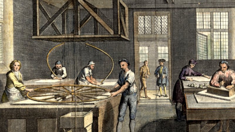 Operários do século 18, trabalho braçal e sub assalariado - Getty Images