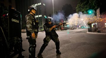Tropa de Choque da Polícia Militar em 2013 - Gabriel Vinicius Cabral/ Creative Commons/ Wikimedia Commons