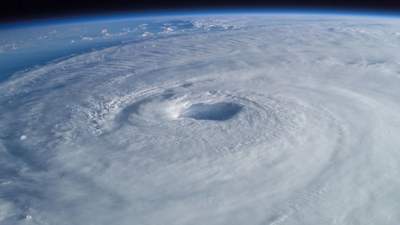 Imagem aérea ilustrativa de um ciclone - Pixabay