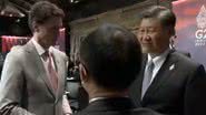 Xi Jinping e Justin Trudeau durante a cúpula do G20 - Reprodução/Vídeo