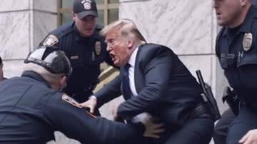 Foto falsa de Donald Trump sendo preso - Divulgação / Redes Sociais / Instagram