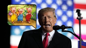 Imagem ilustrativa do ex-presidente Donald Trump - Getty Images e Divulgação