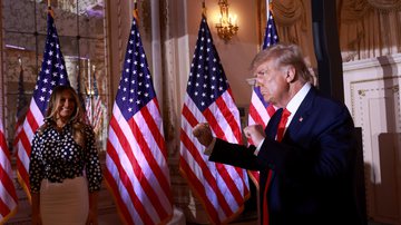 Imagem de Donald Trump e Melania Trump - Getty Images