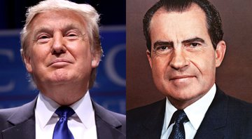 Trump (à esqu.) e Nixon (à dir.) - Wikimedia Commons