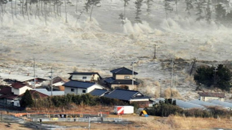Imagem da catástrofe de Fukushina, em 2011 - Divulgação