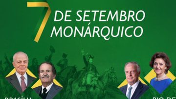 Foto utilizada para anunciar a presença da monarquia brasileira em eventos - Divulgação / Redes Sociais / Twitter / @ProMonarquia
