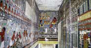 Tumba onde a múmia de Khuwy foi encontrada no Cairo, Egito - Divulgação/Ministério de Turismo e Antiguidades do Egito