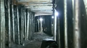 Registro de vídeo do túnel que seria usado no crime - Divulgação/Vídeo/Youtube