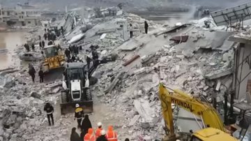 Registros do Terremoto na Turquia - Reprodução/Vídeo