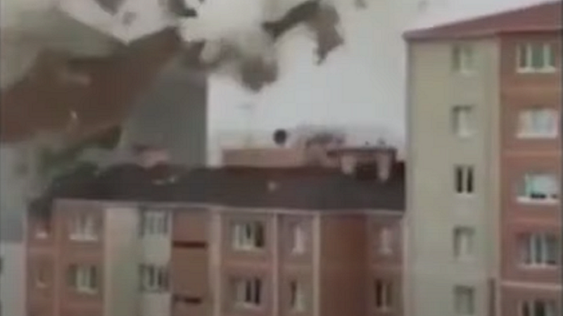 Imagens da destruição causada pela tempestade de vento na Turquia - Reprodução / Youtube (El Mundo)